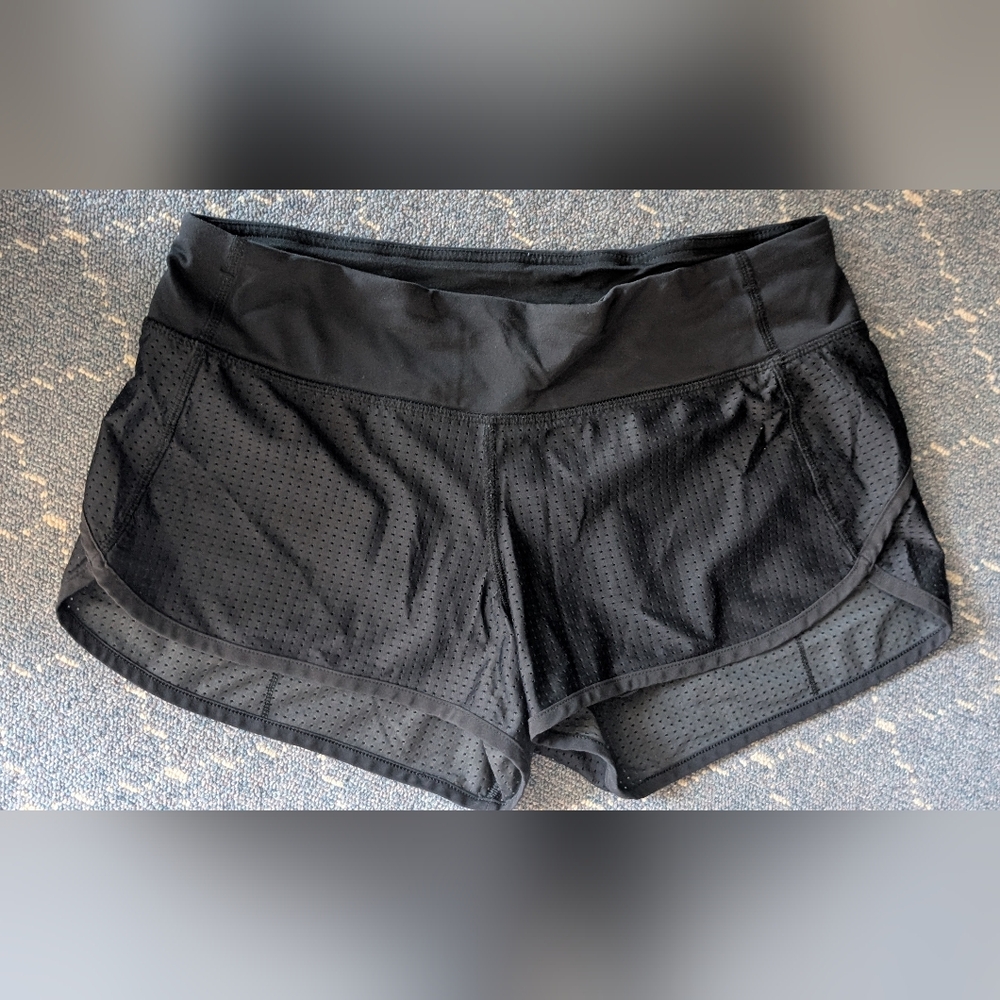 Lululemon Speed Up Shorts Black Mesh